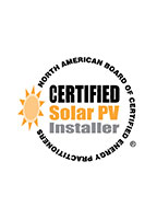 North Amercian Certified Solar PV Installer